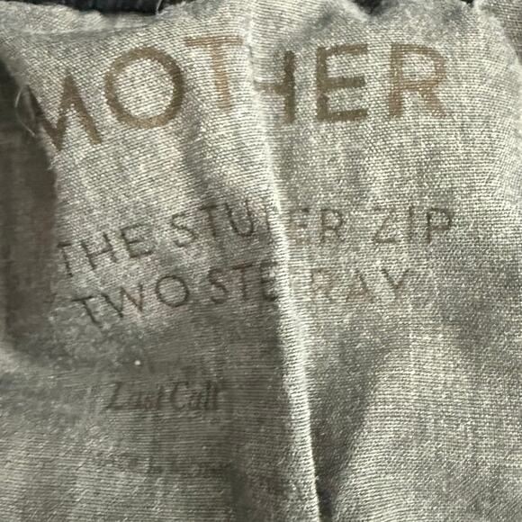 Mother The Stunner Zip Two Step Fray Last Call Dark Wash Skinny Jeans size 25 - Picture 9 of 14